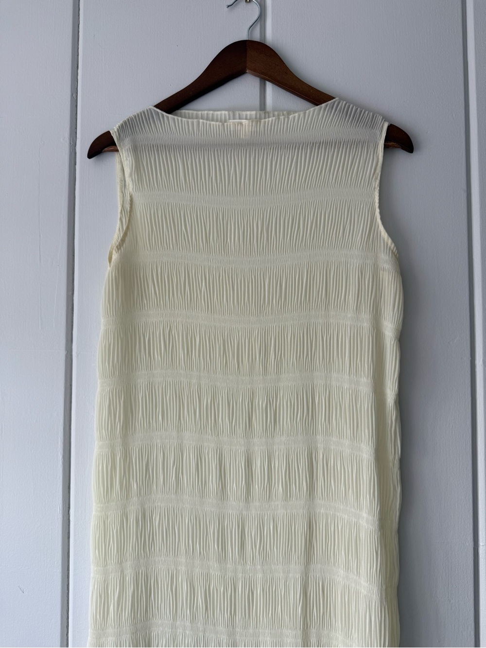 All Row Sheer Yellow Dress